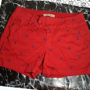 Blue Epic 10 red anchor shorts beach vacation